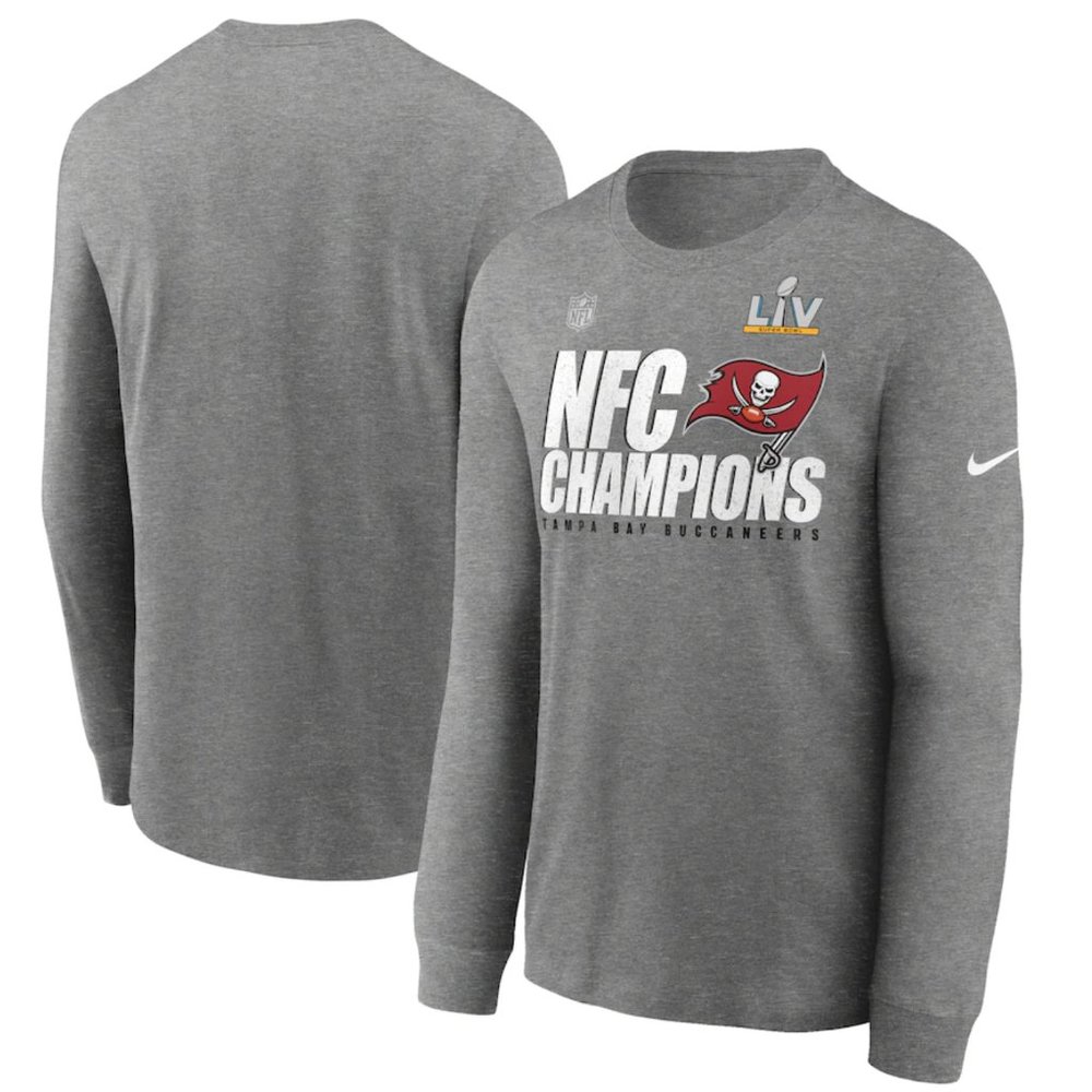 Nike Tampa Bay Buccaneers Long Sleeve T-Shirt 2020 NFC Champions Super Bowl